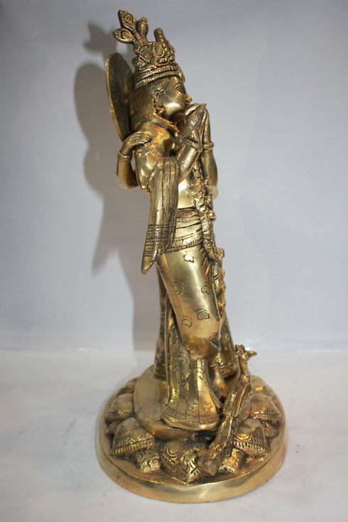 Brass Radha Krishan Statue 8.2kg