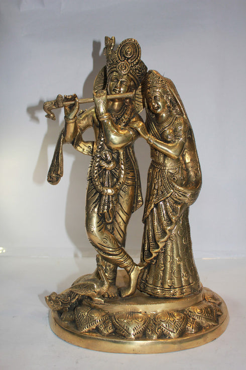 Brass Radha Krishan Statue 8.2kg