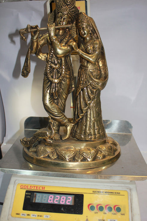 Brass Radha Krishan Statue 8.2kg
