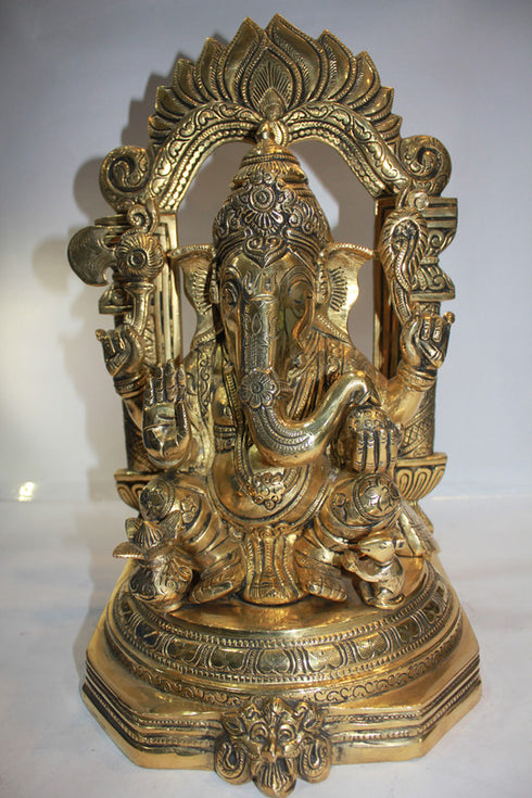 Brass Ganesh Ji Statue 11.7kg
