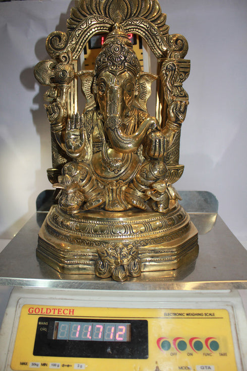 Brass Ganesh Ji Statue 11.7kg