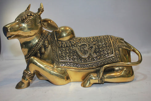 Brass Nandi Statue Idol 5.8kg