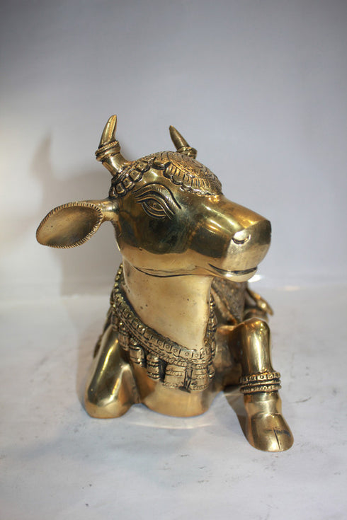 Brass Nandi Statue Idol 5.8kg