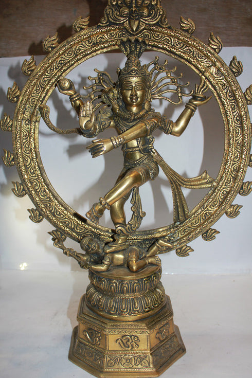 Brass Nataraja God Idol Statue 11.4kg