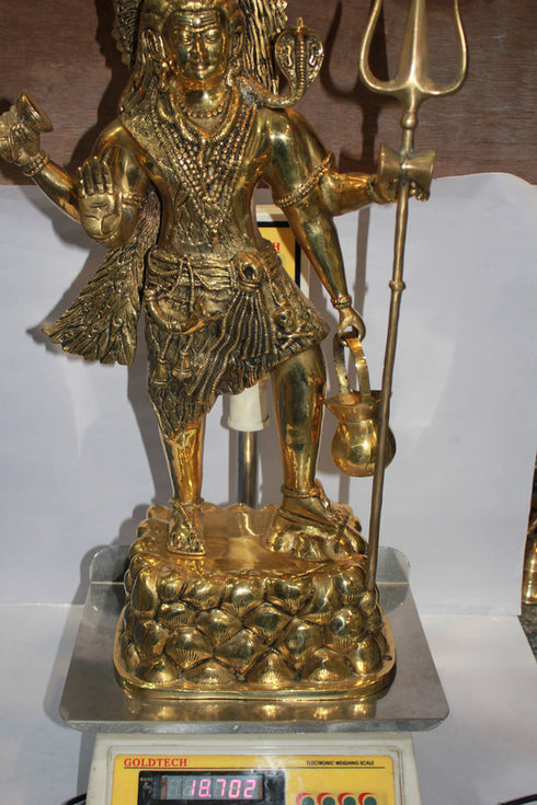 Brass Shiv Ji Idol Statue 18.7Kg