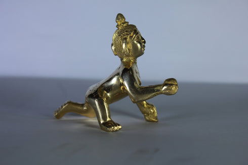 Brass Laddu Gopal Statue Murti Idol 162g