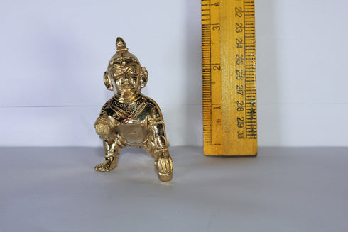 Brass Laddu Gopal Statue Murti Idol 284g