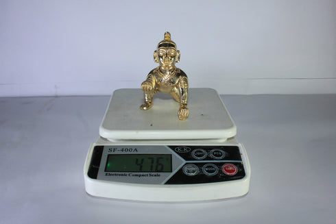 Brass Laddu Gopal Statue Murti Idol 476g