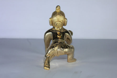 Brass Laddu Gopal Statue Murti Idol 476g