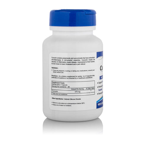 HealthVit Curcumin (Curcumin Extract 95%) 475mg Capsule