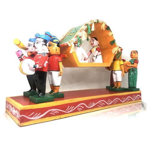Marriage Pallaki Show Piece Palanquin from Kondapalli