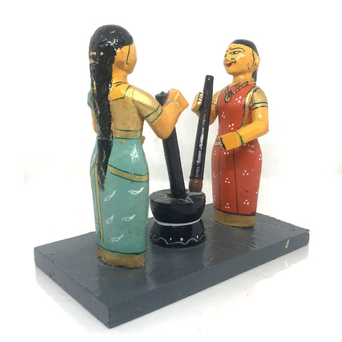 Rokali Rice Pounding Tradition Kondapalli Bommalu