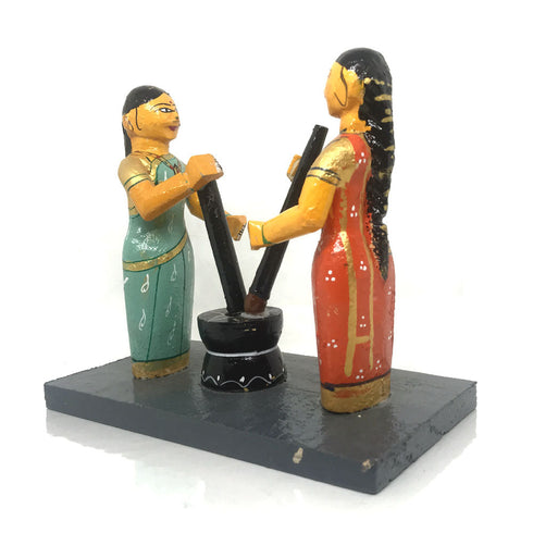 Rokali Rice Pounding Tradition Kondapalli Bommalu