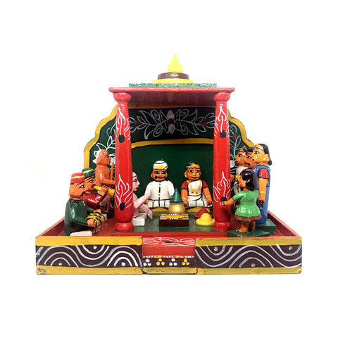 Traditional Marriage Show Piece Kondapalli Bommalu