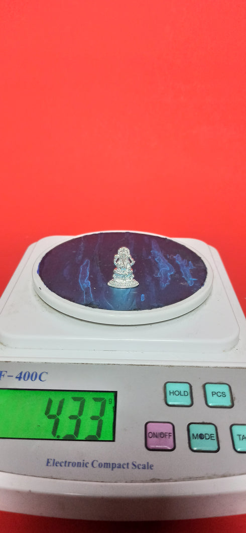 Pure Silver Ganesh 4 Grams 1 pcs