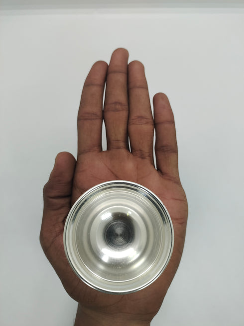 Pure Silver Bowls(Small-Engraved Lines) 26.42 Grams