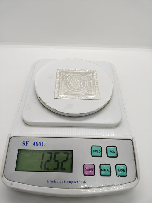 Pure Silver Kubera Yantra For Pooja