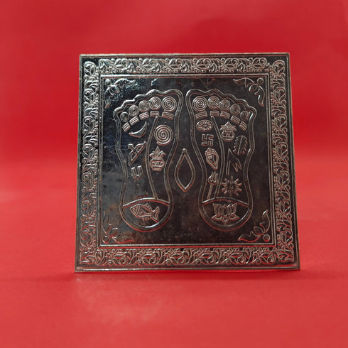 Pure Silver Lakshmi Padalu Yantra
