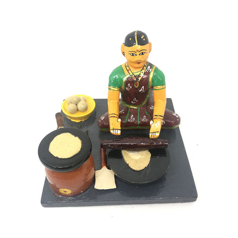 Women Cooking Set of 6 Kondapalli Toys