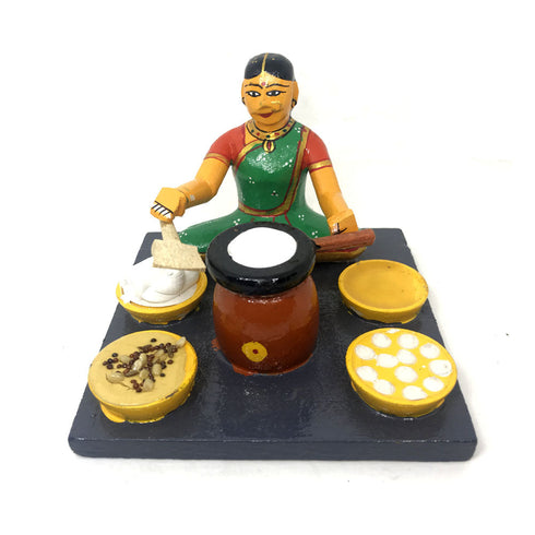 Women Cooking Set of 6 Kondapalli Toys