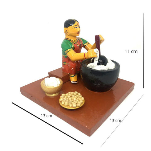 Women Cooking Set of 6 Kondapalli Toys