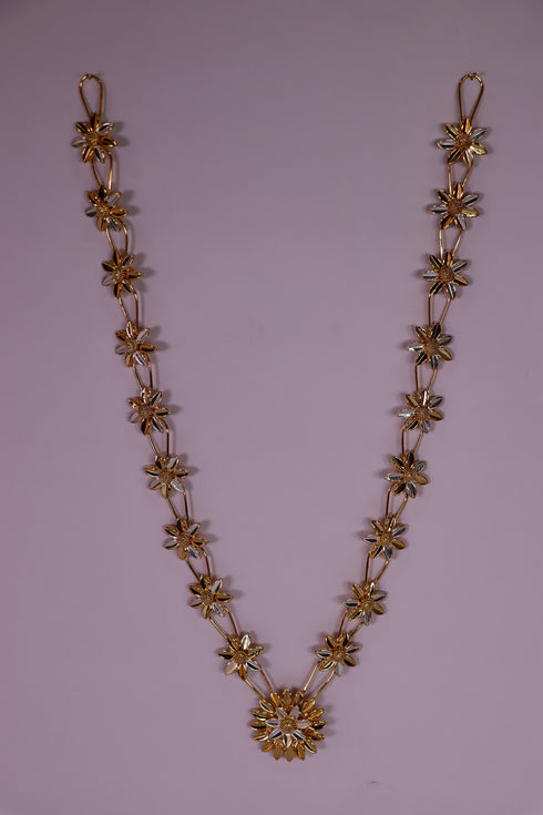 Pure Silver Flower Mala 86g