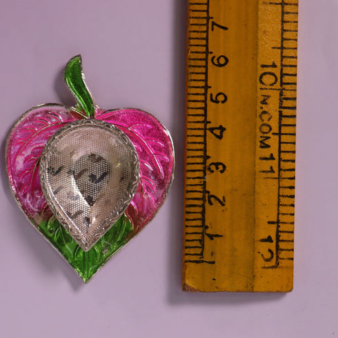 Pure Silver Peepal Leaf Pattern Fancy Diya 11.34 grams