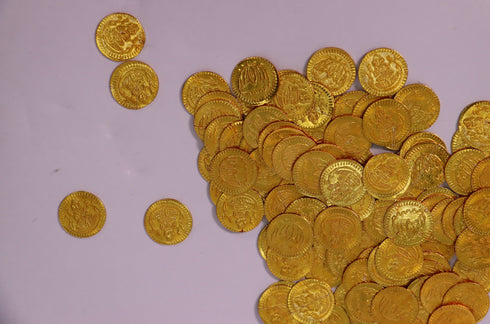 Pure Silver Gold Plated Coins 33.2 g (110 Coins)