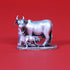 Pure Silver Plain Cow And Calf Oxidized Idol Antique 18.57 g
