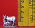 Pure Silver Plain Cow And Calf Oxidized Idol Antique 18.57 g