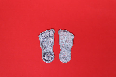 Pure Silver Laxmi Paduka 7.79 Grams