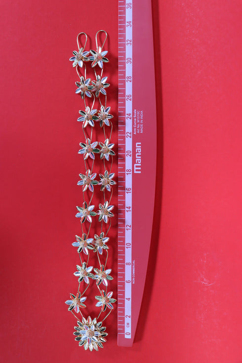 Pure Silver Flower Mala 86g