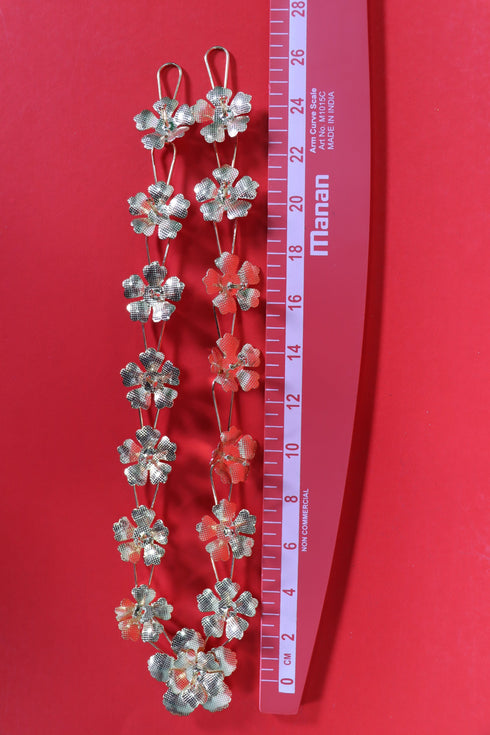 Pure Silver Flower Mala 54g