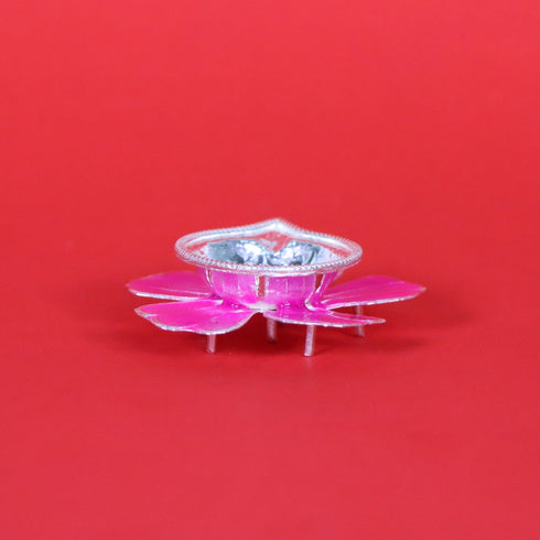 Pure Silver Fancy Diya Flower Pattern 12.29g