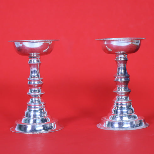 Pure Silver Pair Diya 57Grams