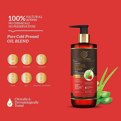 Khadi Natural Hibiscus And Aloe Vera Hair Conditioner