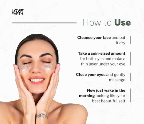 Love Earth Under Eye Gel Aloe Vera and Cucumber