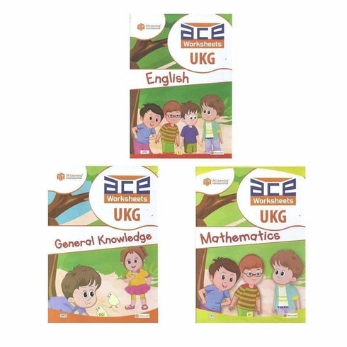 UKG Kids ACE All|in|One Worksheets 260 pages (KG 2)