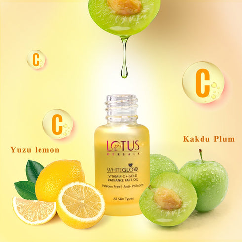 Lotus Whiteglow Vitamin C Gold Radiance Face Oil