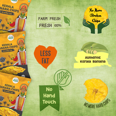 Beyond Snack Kerala Banana Chips Salt & Black Pepper