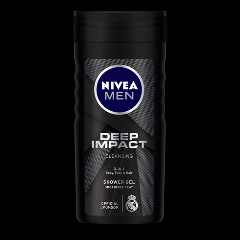 Nivea Men's Shower Gel Deep Impact Cleansing Body Wash