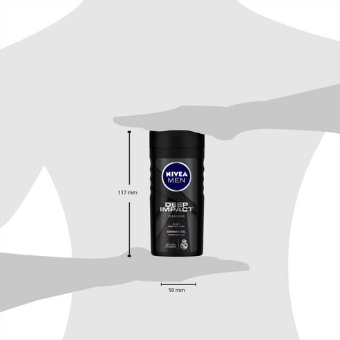 Nivea Men's Shower Gel Deep Impact Cleansing Body Wash