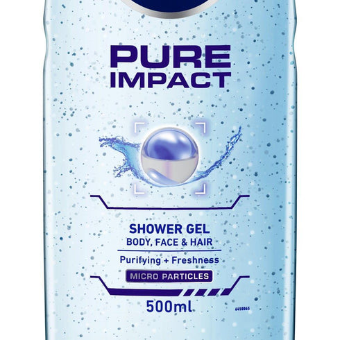 Nivea Men's Shower Gel Pure Impact Body Wash