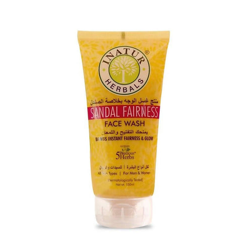Inatur Sandal Fairness Face Wash 150g