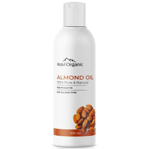 Aravi Organic 100% Pure Cold Pressed Badam Rogan Sweet Almond Oil