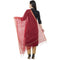 A R Silk Chanderi Piping Regular Dupatta Mehroon Color Dupatta