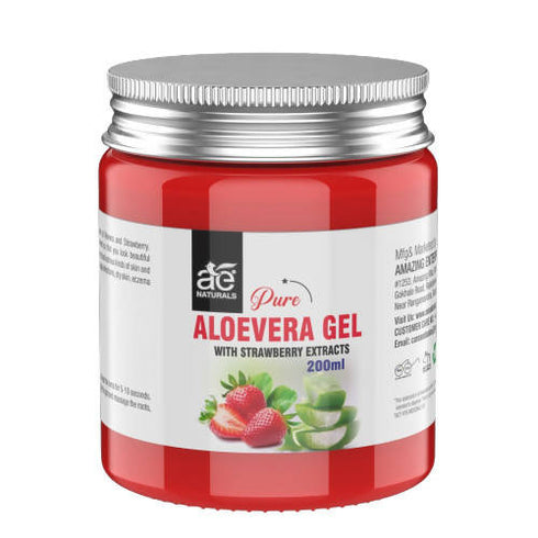 Ae Naturals Pure Aloevera Gel With Strawberry Extracts 200 ml