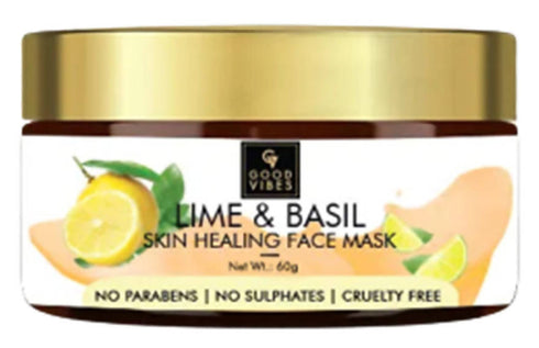 Good Vibes Skin Healing Face Mask - Lime & Basil