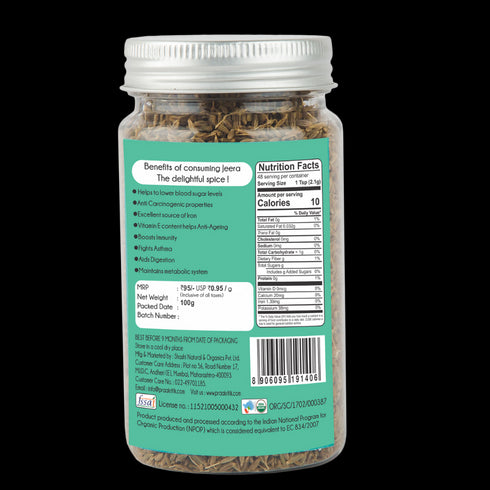 Praakritik Organic Jeera Whole