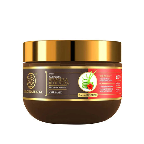 Khadi Natural Hibiscus And Aloe Vera Hair Mask With Amla And Argan Oil